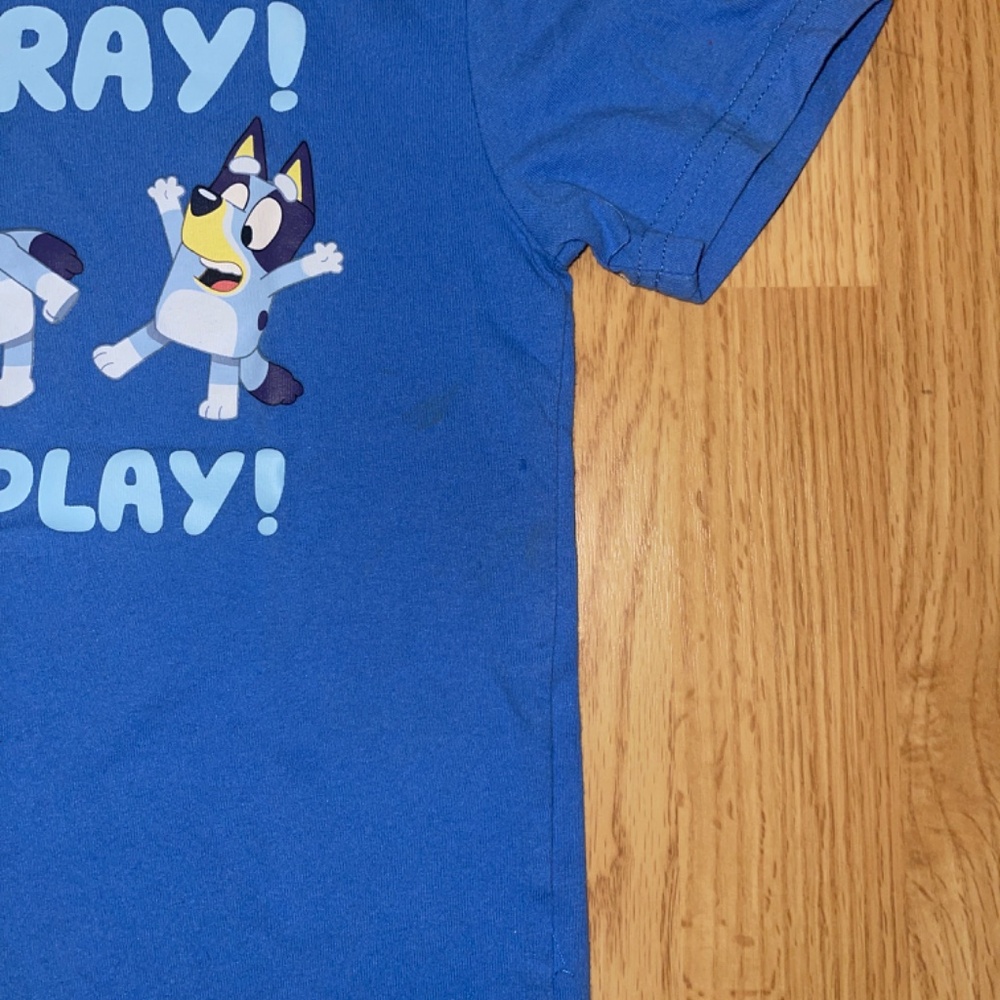 Bluey Toddler Bundle of Two Black and Blue Short Sleeve Tee Shirts / T-Shirt - Picture 3 of 7
